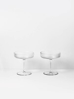 Ferm Living Ripple Champagne Saucers