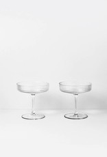 Ferm Living Ripple Champagne Saucers (Set of 2)