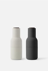 Menu Bottle Grinder - Carbon/Ash, Walnut Lid (Set of 2)