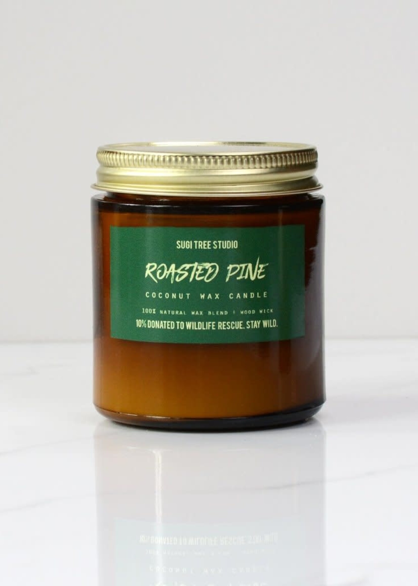 Bougie avec Mèche de Bois - Roasted Pine