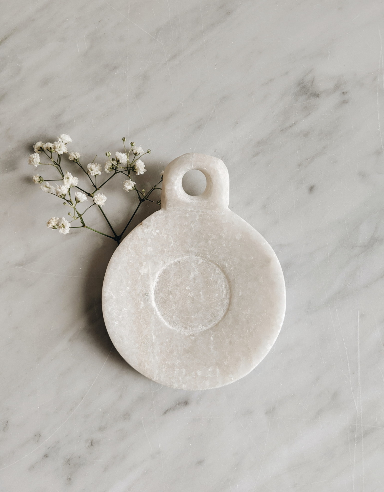 Marble Dish White - Small