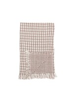 Kitchen Towel with Fringe - Red