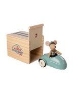 Mouse Car with Garage - Blue