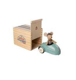 Mouse Car with Garage - Blue