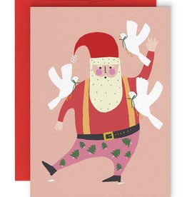 Paperole Greeting Card - Santa - by Gertrudis Show