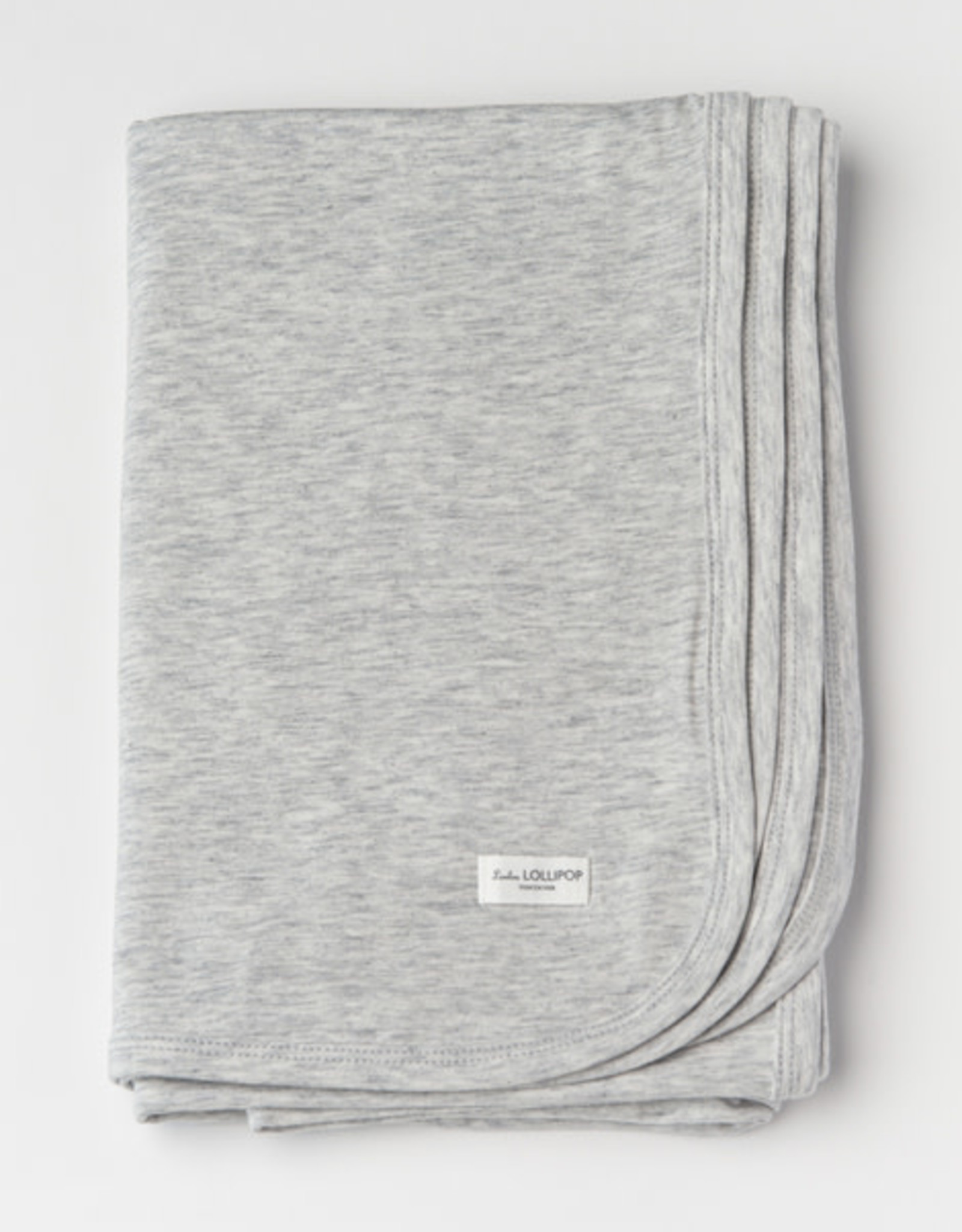 Stretch Knit Blanket in TENCEL - Heather Grey