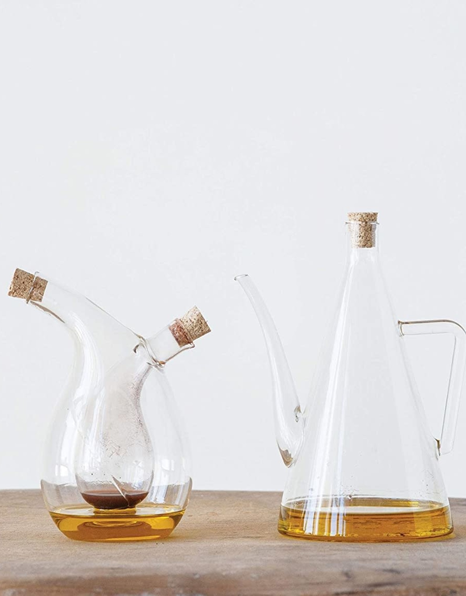 Glass Oil & Vinegar Cruet w/Cork
