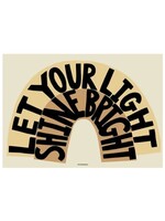 Wonder & Rah Affiche Let Your Light Shine Bright  - Jaune