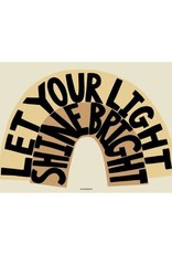 Wonder & Rah Affiche Let Your Light Shine Bright  - Jaune