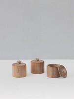 Walnut Wood Lidded Pot