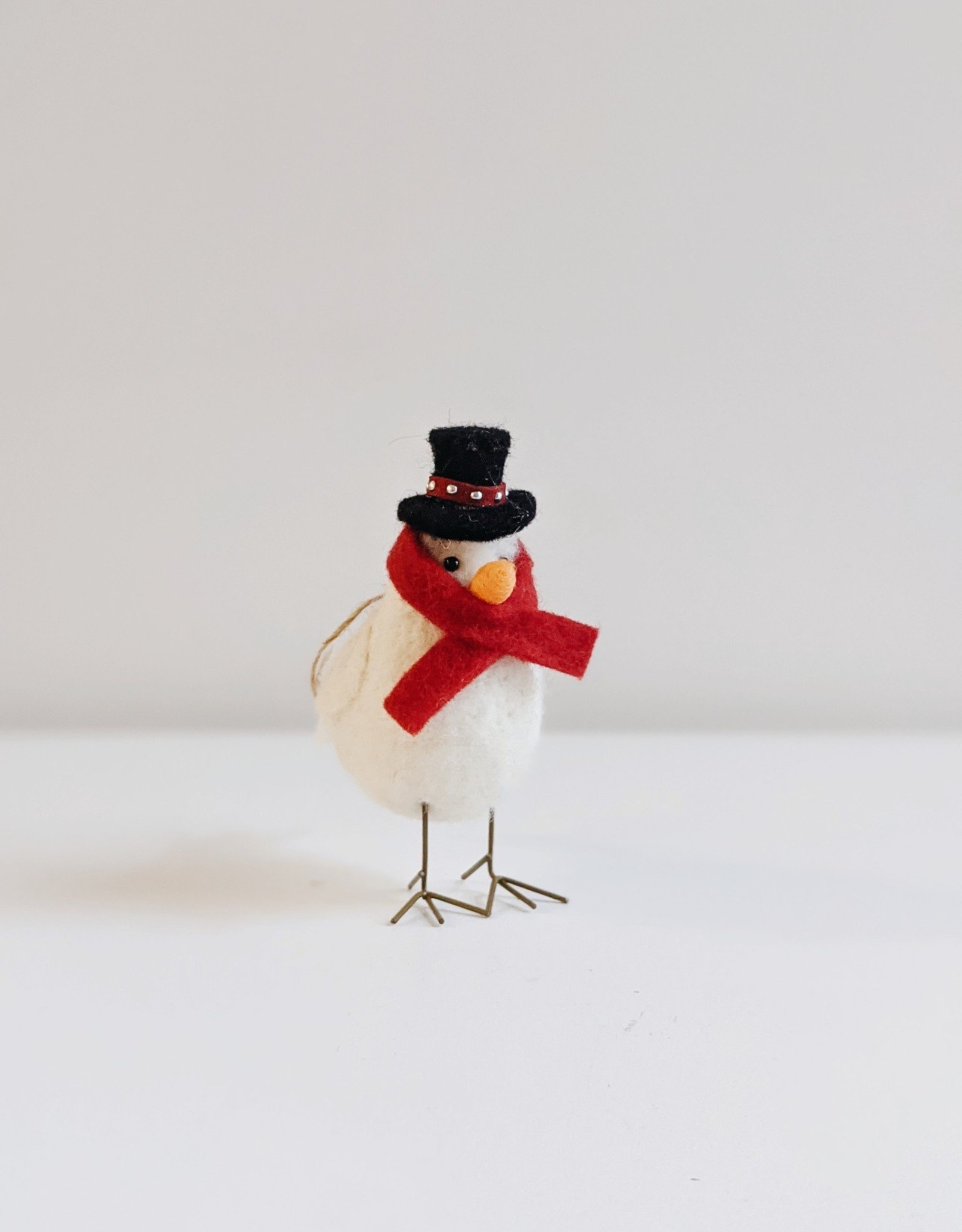 Bird w/Top Hat Ornament