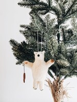 Polar Bear w/Fish Ornament