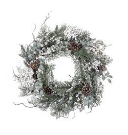 Hardy Wreath White - 28''