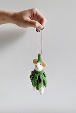 Mouse In Tree Suit Ornament