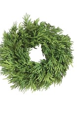 Faux Cedar Wreath - 10''