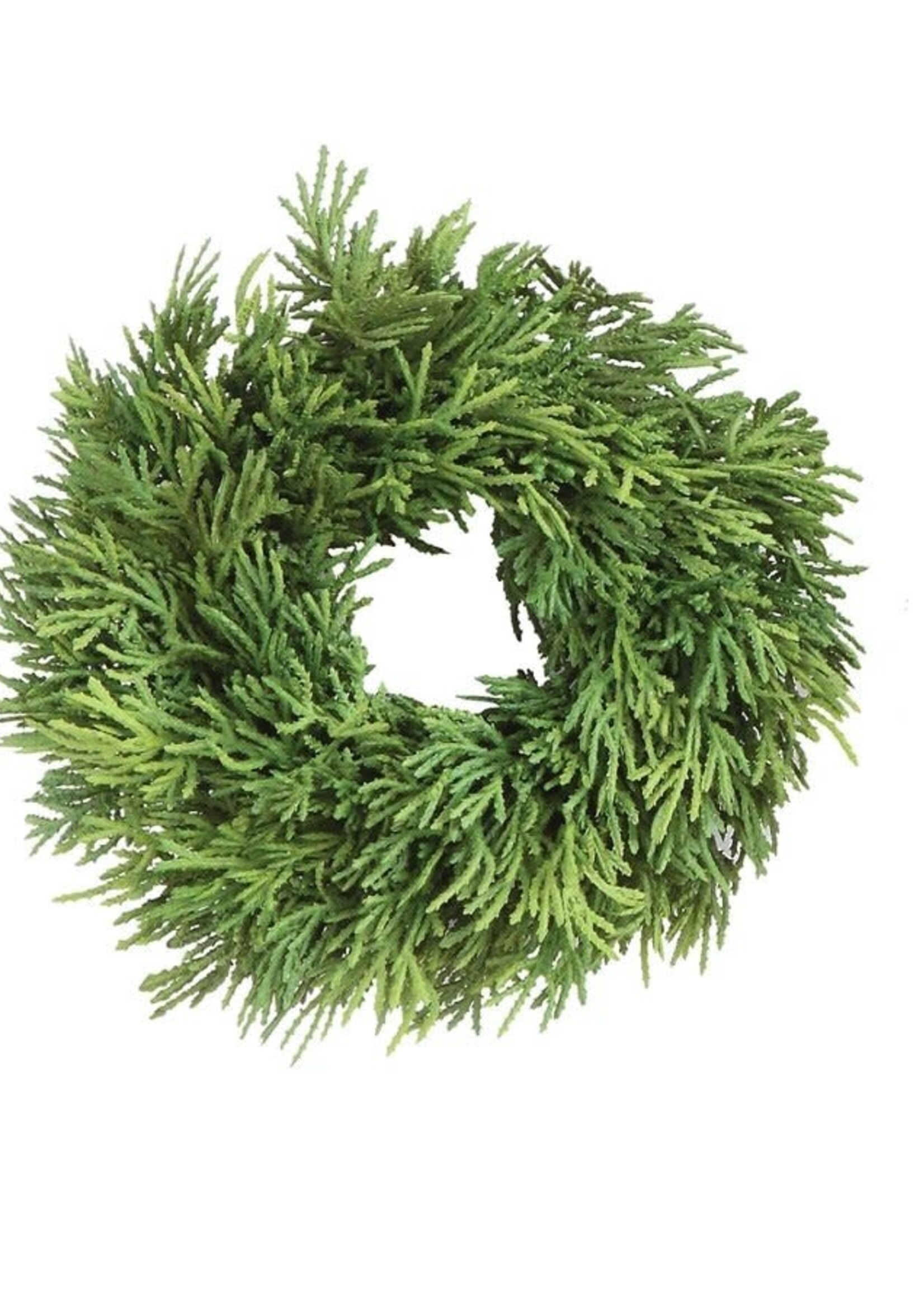 Faux Cedar Wreath - 10''