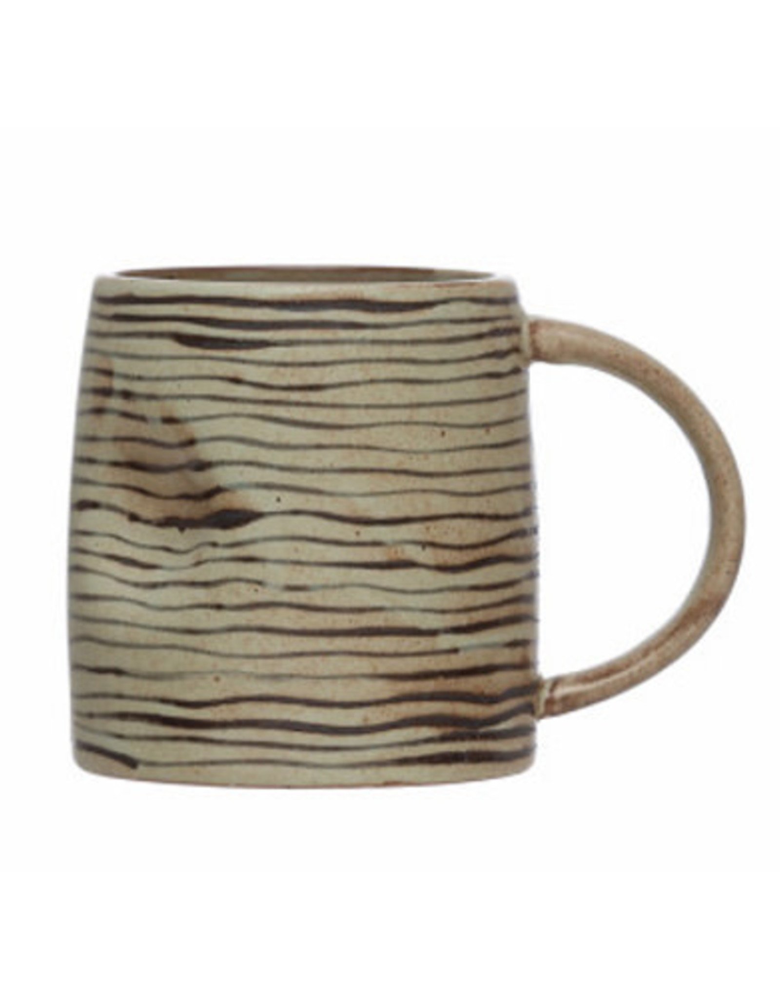 Hand-Painted Stoneware Mug