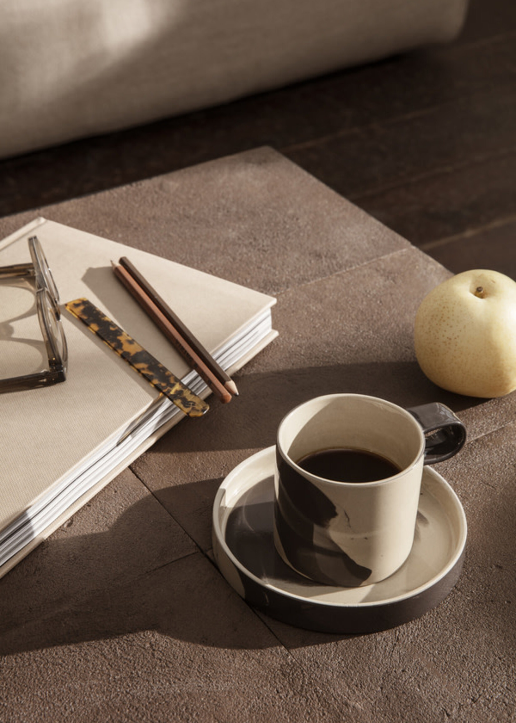 Ferm Living Tasse et Assiette Inlay