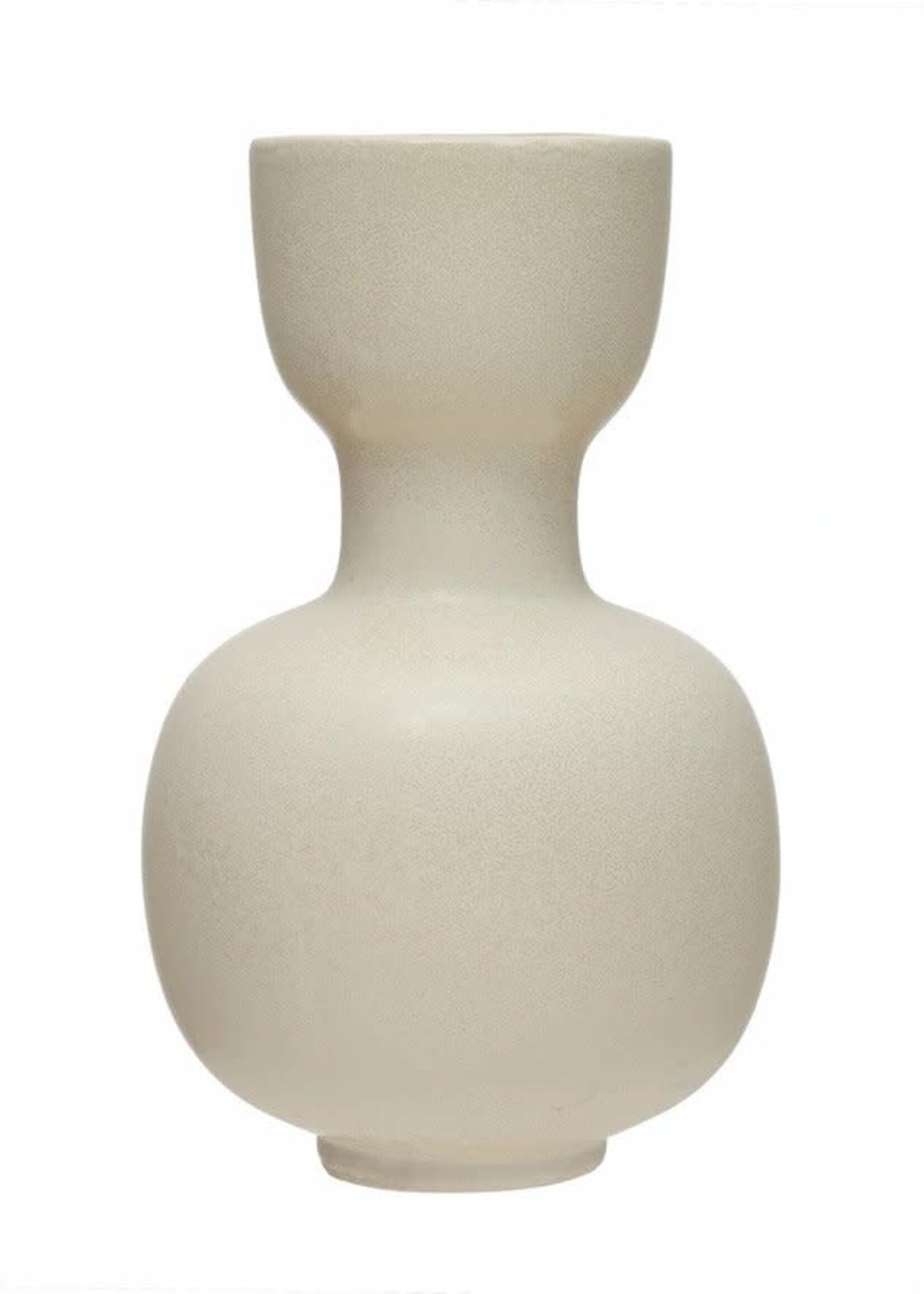 Stoneware Vase - Cream