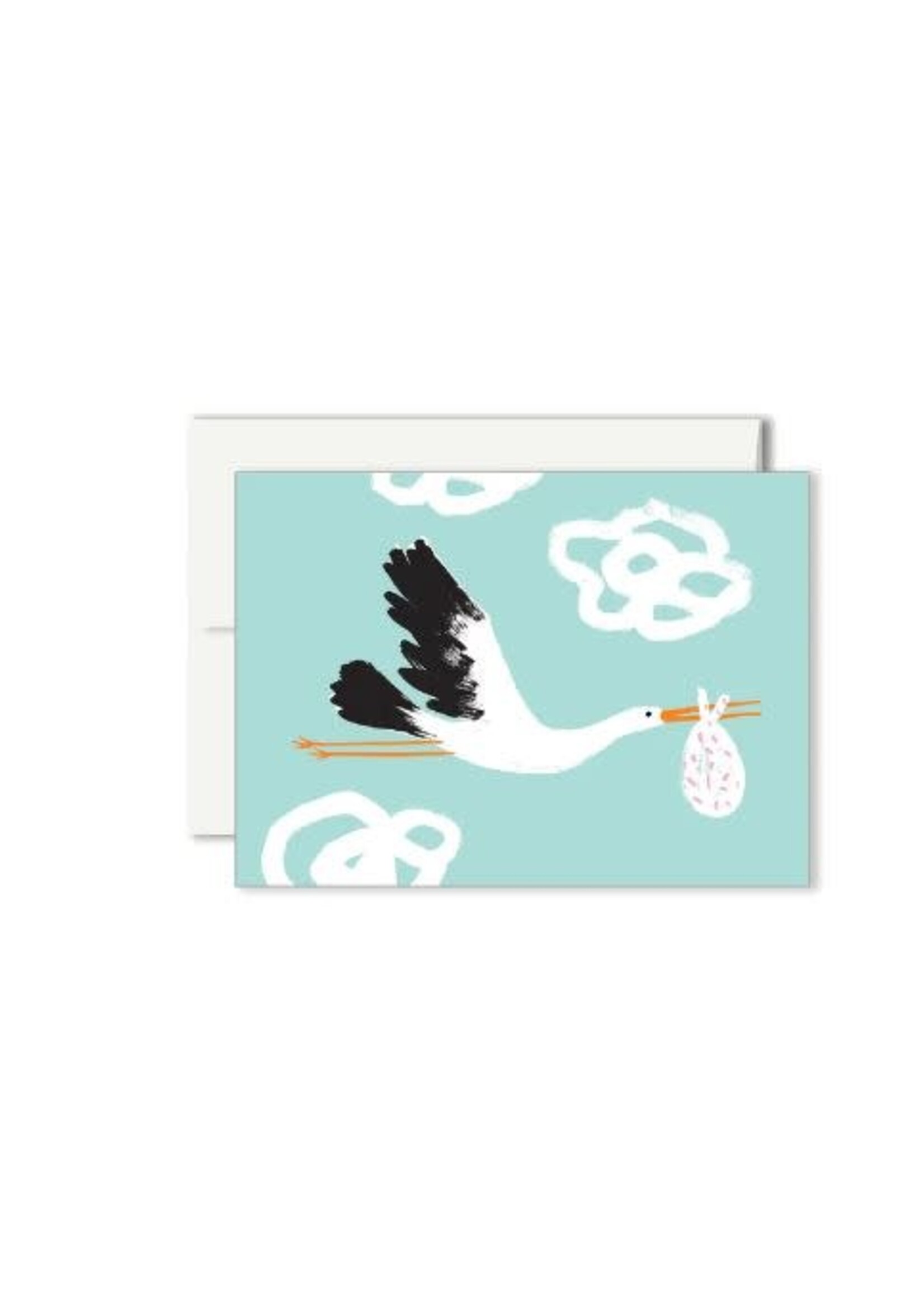 Paperole Greeting Card CIGOGNE MINI