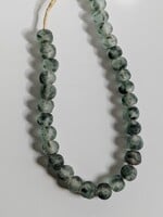 Jumbo Recycled Glass Beads Grey Mist 23mm