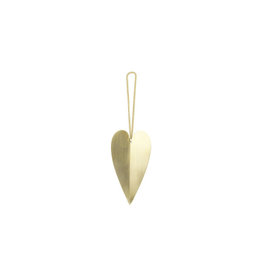 Ferm Living Heart Brass Ornament (Set of 4)