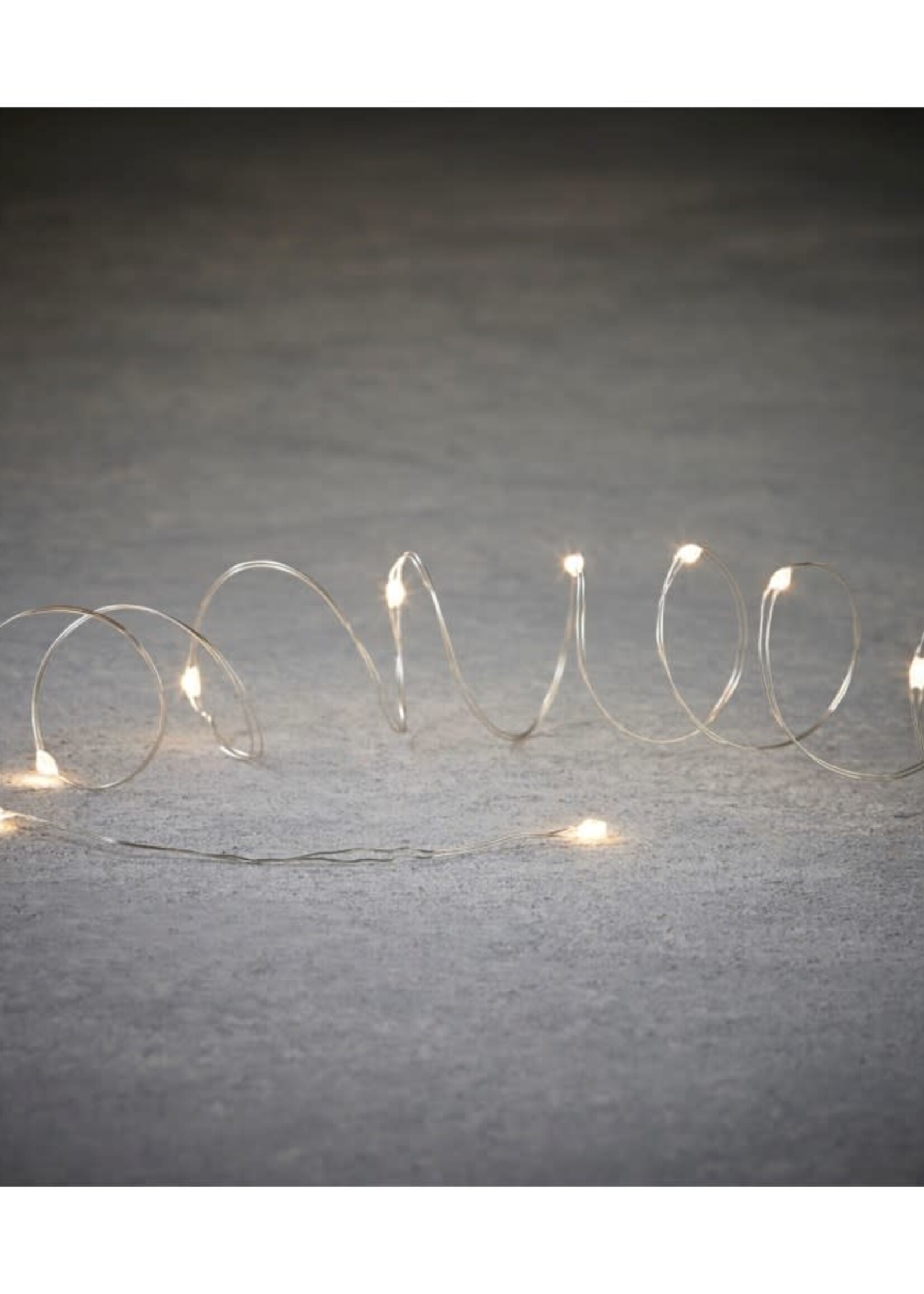 Indoor/Outdoor Lightstring Silver 50 LED