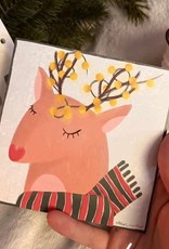 atelier marthes Christmas Card - Reindeer with Lights