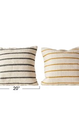 Striped Pillow Black