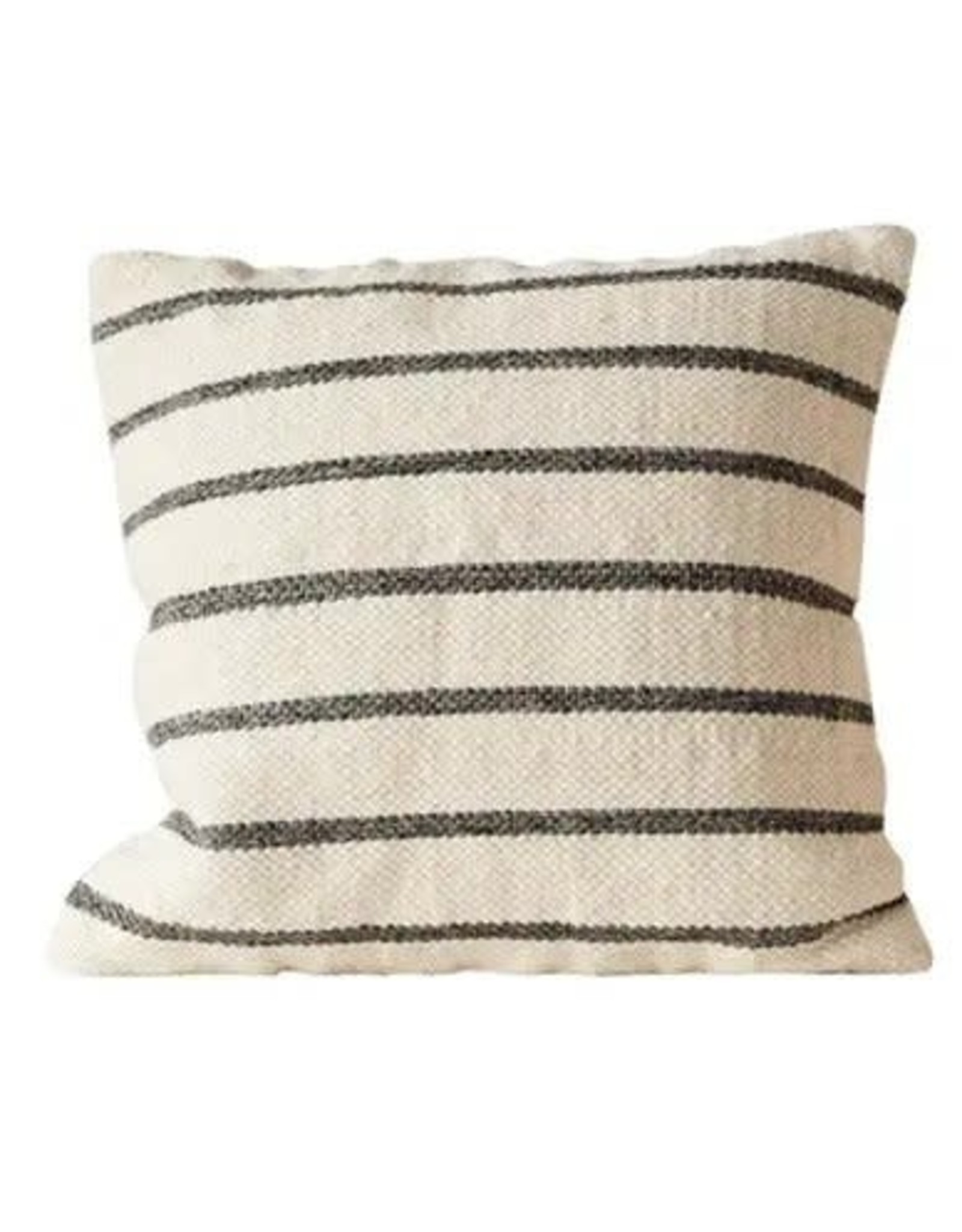 Striped Pillow Black