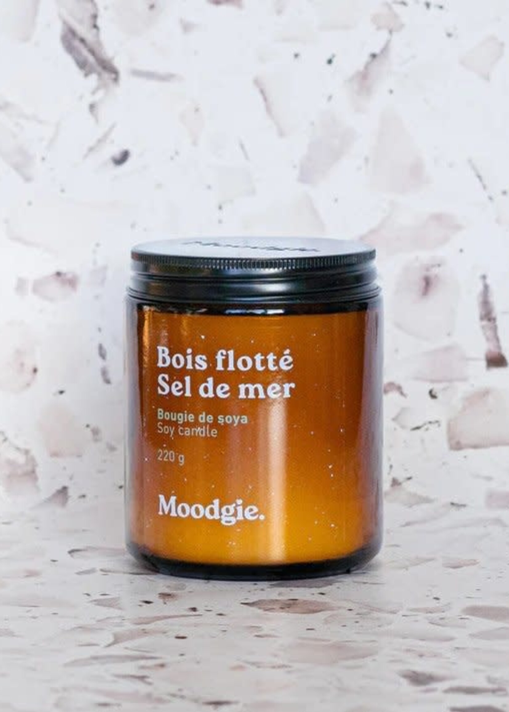 Moodgie Bougie de Soya - Bois Flotté & Sel de Mer