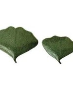 Gingko Leaf Shaped Plates Set of 2