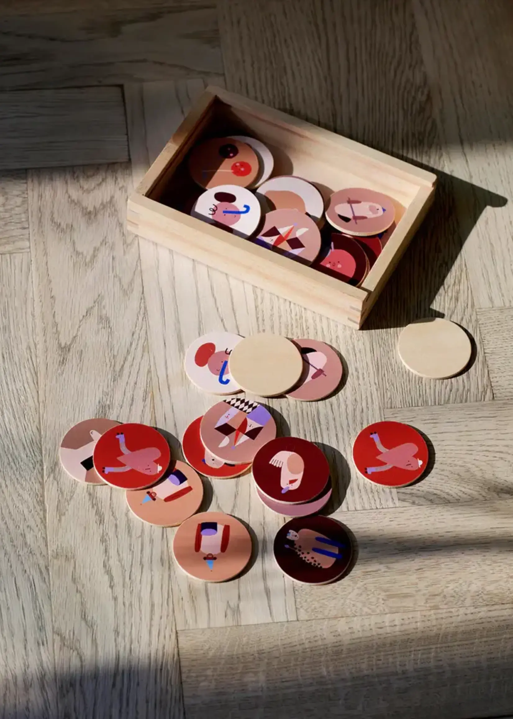 Ferm Living Jeux de Mémoire des Animaux