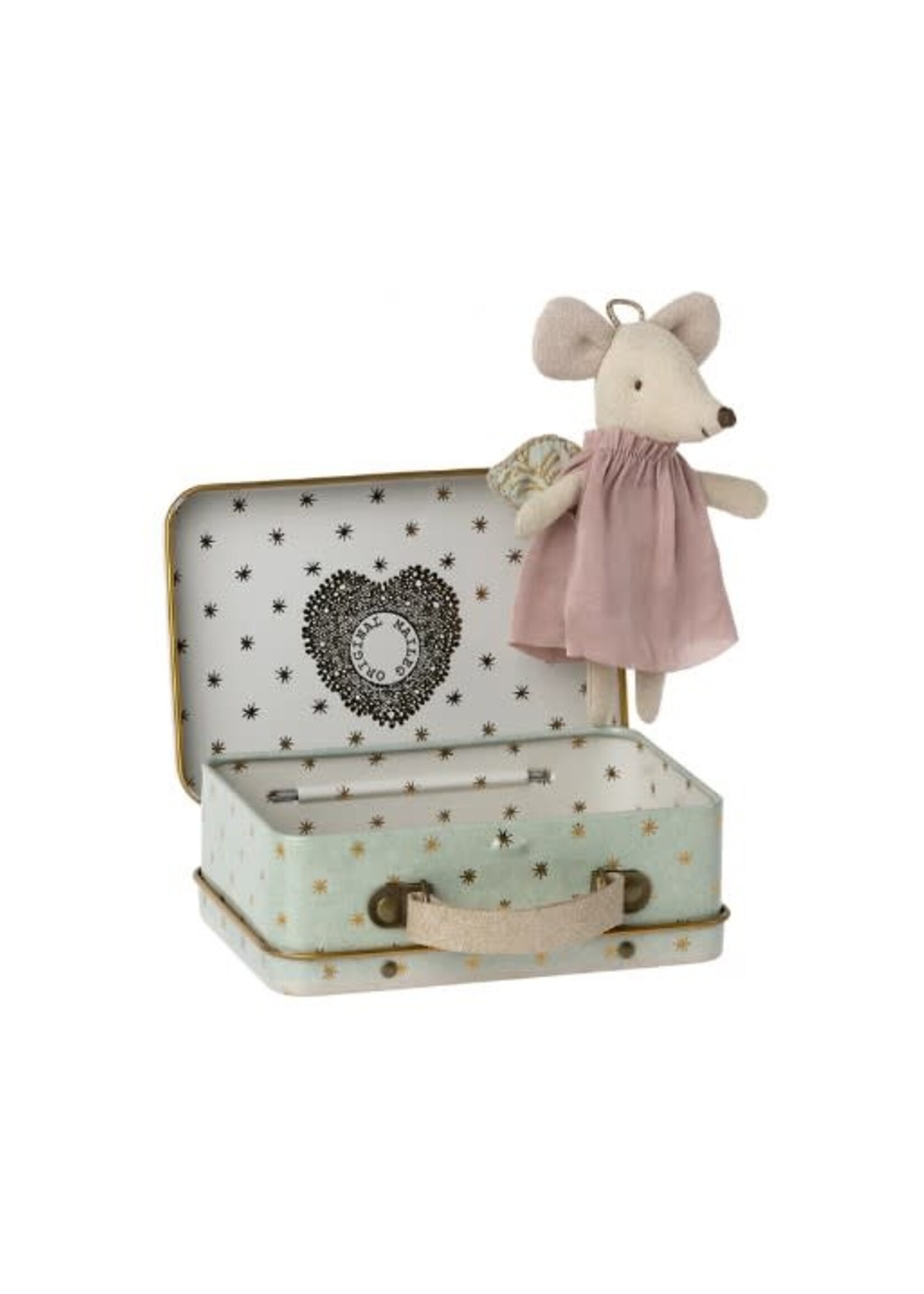Souris Ange dans une Valise