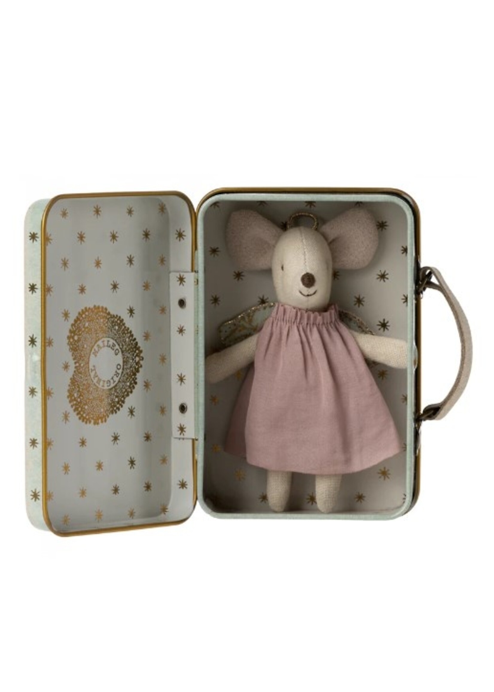 Souris Ange dans une Valise