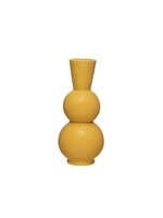 Matte Yellow Stoneware Vase