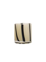 Striped Glass Candle Holder