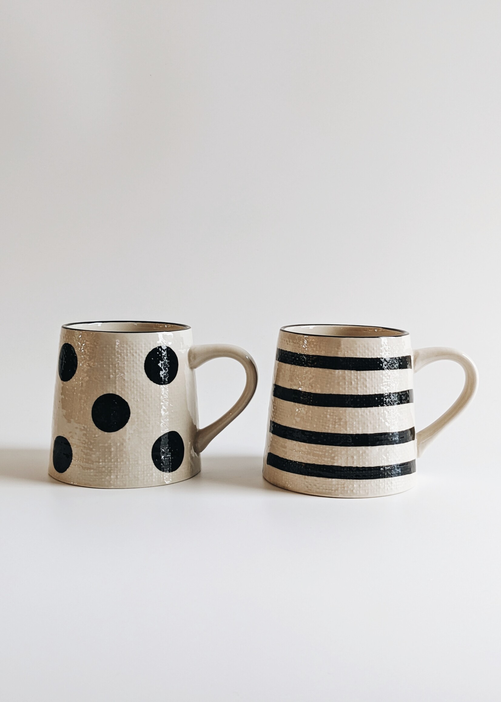 Hand-Painted Mug  - Polka Dots
