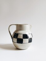 Pitcher with Check Pattern