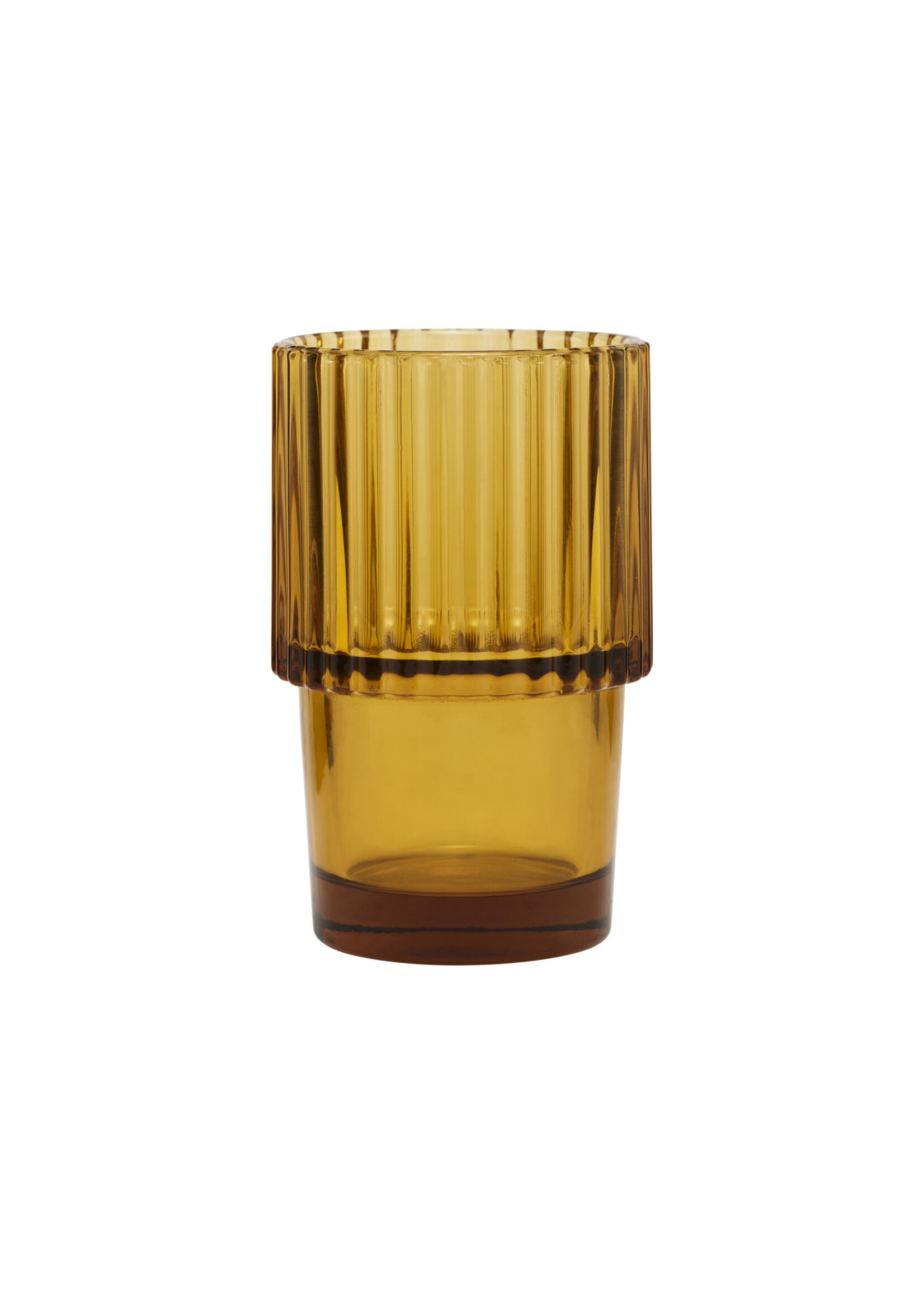 House Doctor Verre, Rills, Ambre, Marron