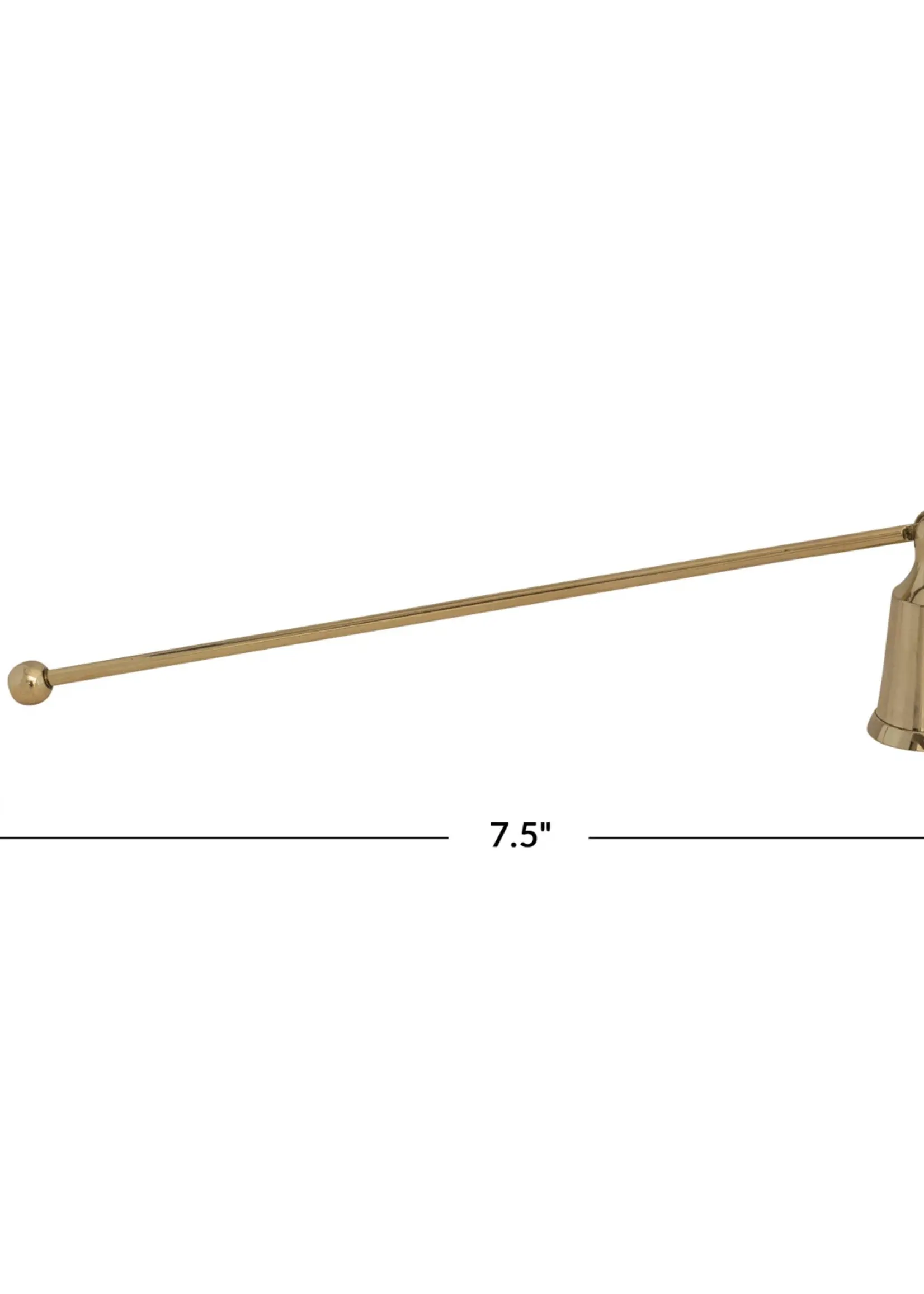 Brass Candle Snuffer, Gold Finish