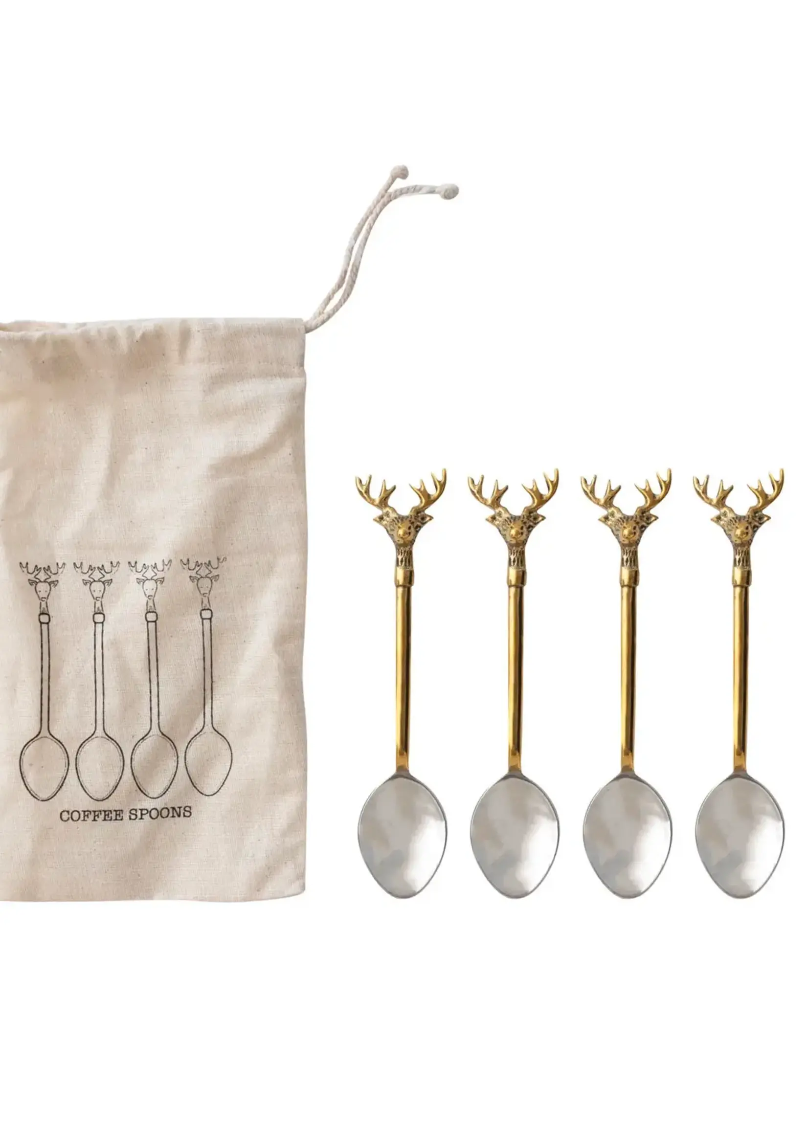 Coffee Spoons Deer - Set of 4