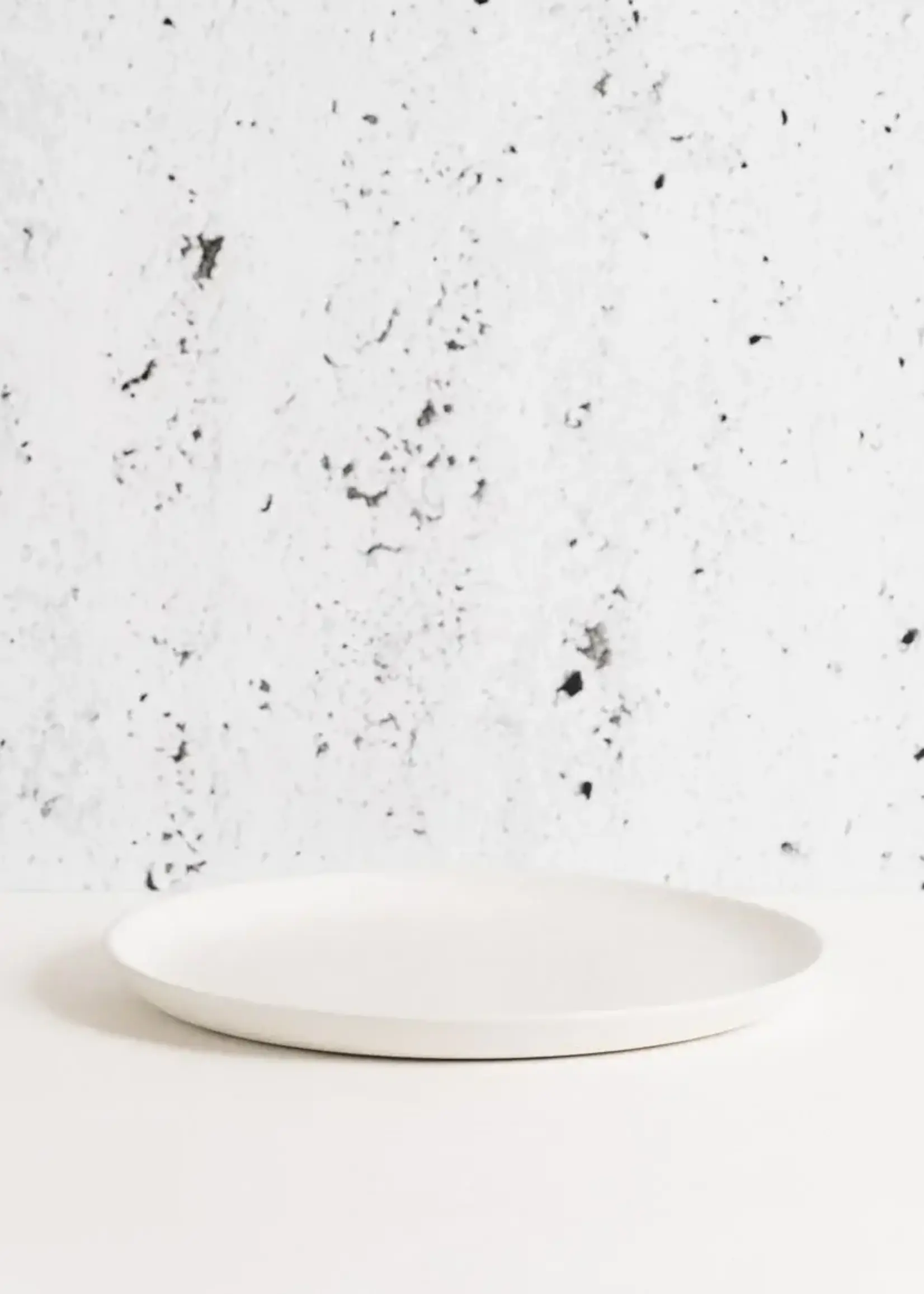 Flat Dinner Plate 11.2" - White Matte