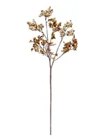 Faux Berry Stem, Cream and Tan