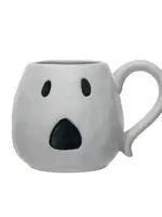 Debossed Stoneware Ghost Shaped Mug