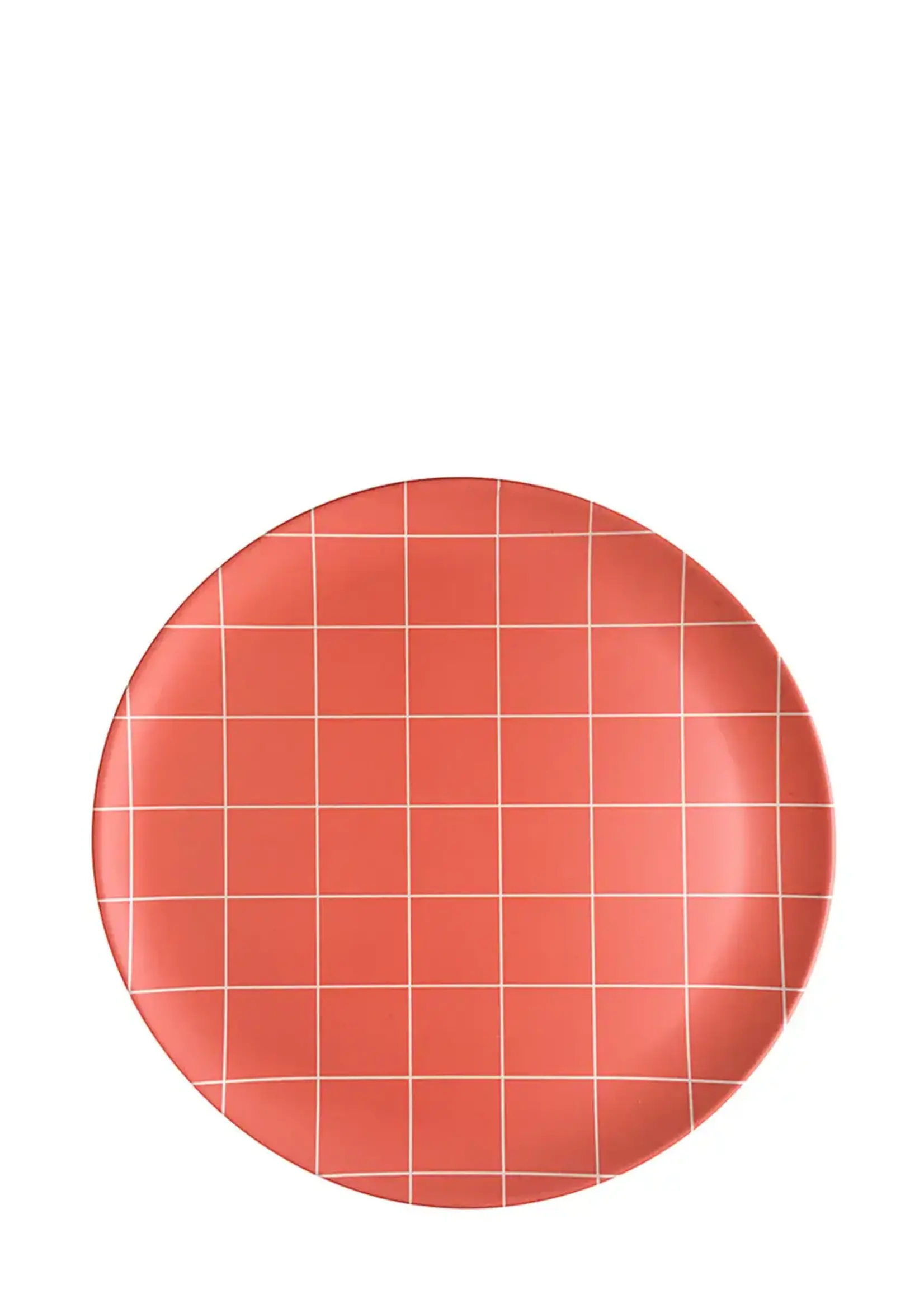 Xenia Taler Side Plate Coral Grid