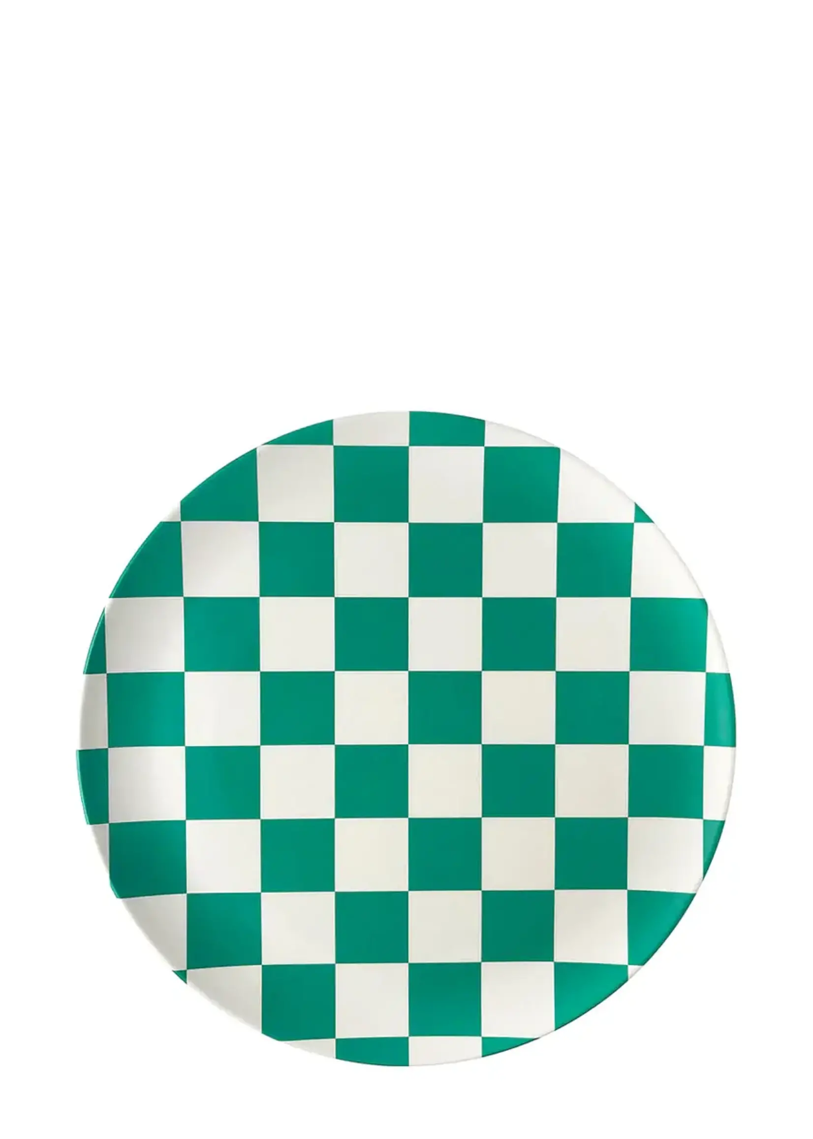 Xenia Taler Side Plate Check Green