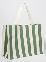 Sunny Life Beach Bag - Olive Stripe