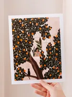 Mimi & August Orange Tree - Art Print
