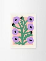 Purple Poppies - by Madelen Möllard - 30 x 40 cm